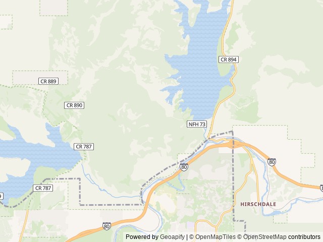 Map of Boca Campground location at Truckee, CA, United States