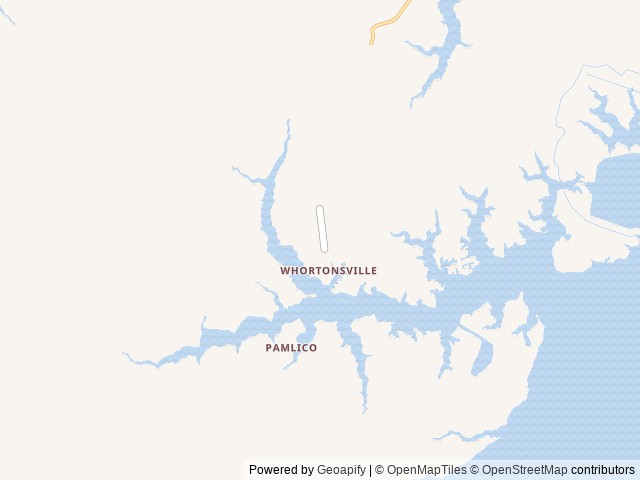Map of Hidden Orchard Campground location at Merritt, NC, United States