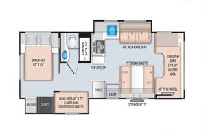 2019 Thor Motor Coach Freedom Elite 30FE Bunkhouse