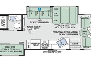 2017 Thor Motor Coach Miramar 37.1 Bunk