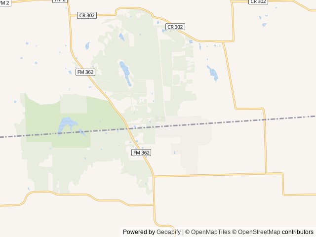 Map of Postcard Cabins Brazos Valley location at Navasota, TX, United States