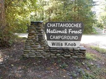WILLIS KNOB HORSE CAMP ENTRANCE SIGN