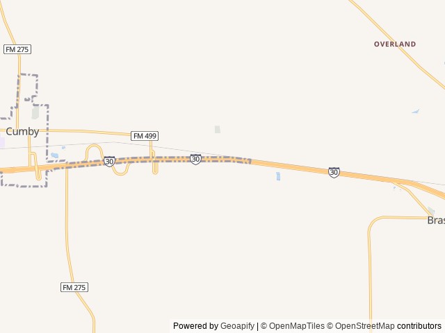 Map of Arc RV Park location at Cumby,, TX, United States