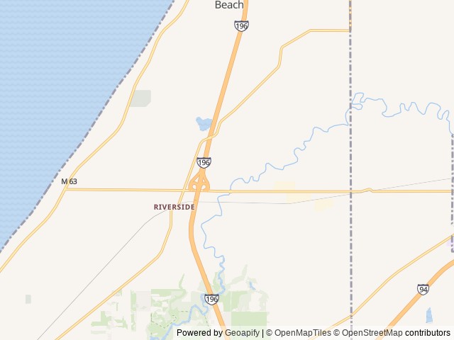 Map of Coloma/St. Joseph KOA Holiday location at Benton Harbor, MI, United States