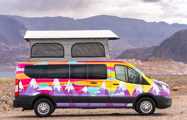 Adventure‑Ready Ford Transit Pop‑Top Camper Van