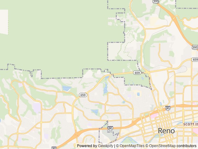 Map for The Ultimate Adventure Basecamp near Reno, CA