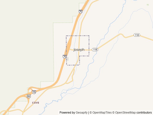 Map of Flying U Country Store & RV Park location at Joseph, UT, United States