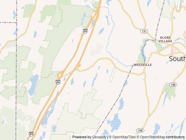 Map of Thousand Trails Sturbridge location at Sturbridge, MA, United States