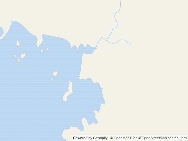 Map of Shelikof Cabin location at Sitka, AK, United States
