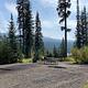 Upper Payette Lake from the Campground Site 7 with lake in the background