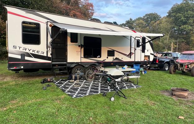 16 FT GARAGE TOY HAULER/CAMPER- - All inclusive