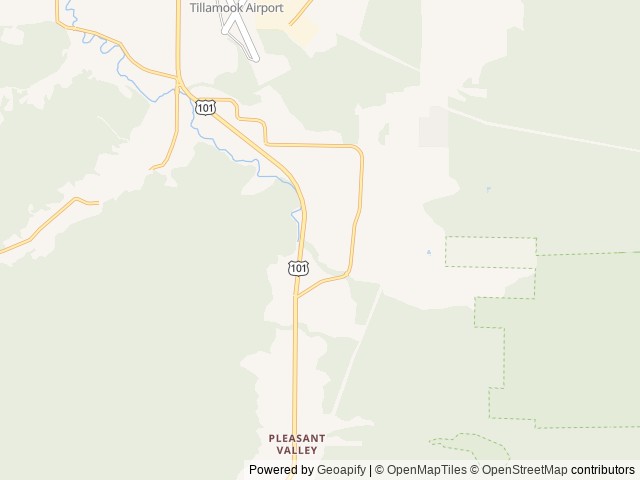Map of Tillamook Elks RV Park location at Tillamook, OR, United States
