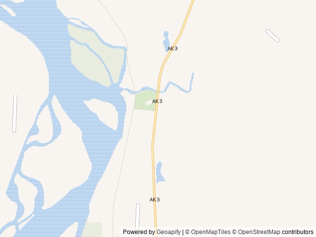 Map of Montana Creek Campground location at Willow, AK, United States