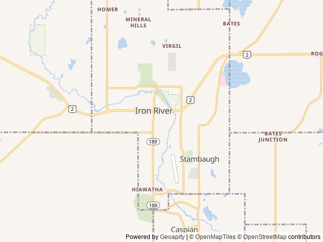 Map of Klint Safford Memorial RV Park location at Klint Safford Memorial RV Park is located in downtown Iron River, MI, United States