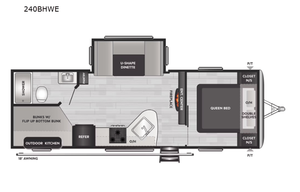 24 ft Keystone Springdale 240BHWE Travel Trailer