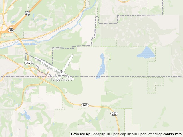 Map of Alpine Meadow Campground location at Truckee, CA, United States