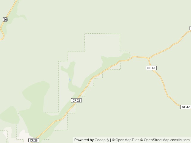 Map of Ochoco Ranger Rental location at Prineville, OR, United States