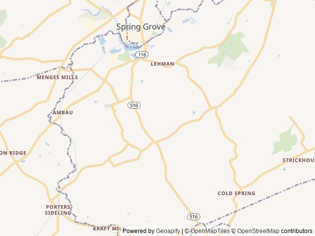 Map for 2023 Forest River Cherokee Alpha Wolf 33BH-L near Spring Grove, PA