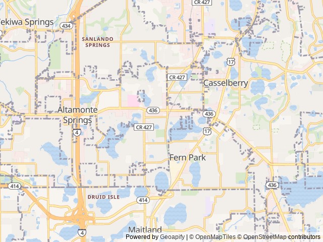 Map for Luxury Thor Motorhome | Your Home Away From Home near Altamonte Springs, FL