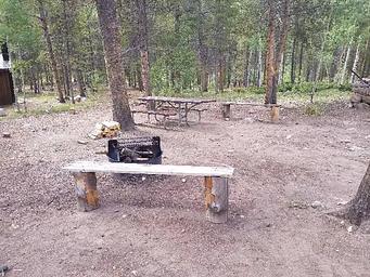 Crescent Mining Cabin fire ring