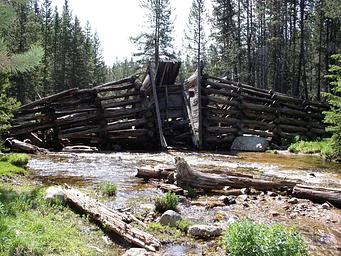 The flume at Tie Flume Campground