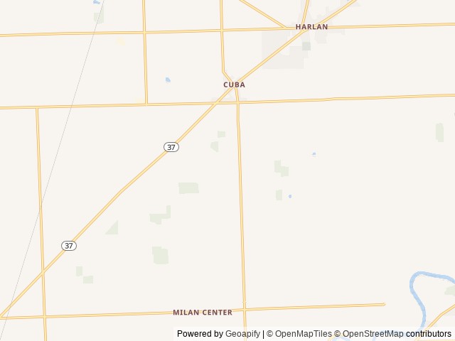 Map for Mark's Toy Hauler near New Haven, MI