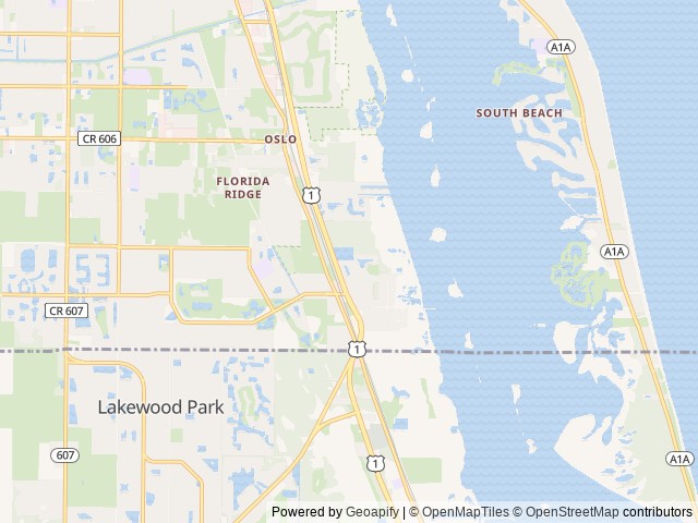 Map of Midway Estates (Age Restricted 55+) location at Vero Beach, FL, United States