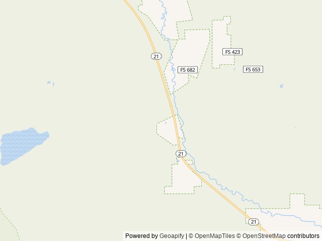 Map of Stanley RV and Camp location at Stanley, ID, United States