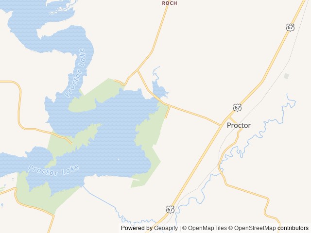 Map of Sowell Creek location at Comanche, TX, United States
