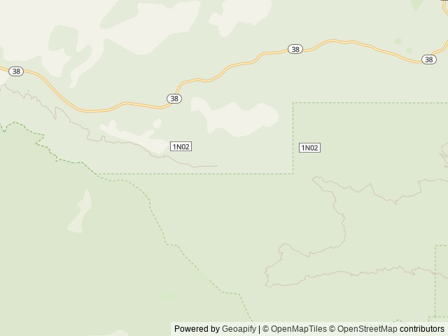 Map of Coon Creek Group Campground location at Angelus Oaks, CA, United States