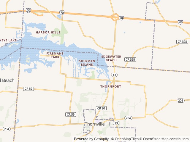 Map for The Scott’s Home on Wheels! near Thornville, OH