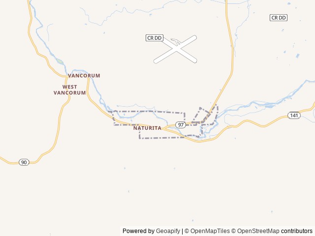 Map of Naturita RV Park location at Naturita, CO, United States