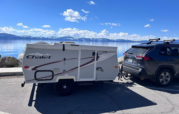 Light A-frame Pop-up, Towable Trailer