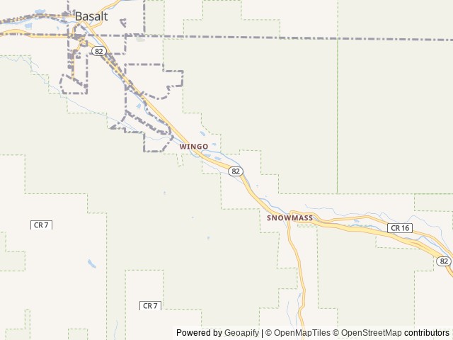 Map for "The Glamping Butler's" Airstream Basecamp 20X near Snowmass, CO