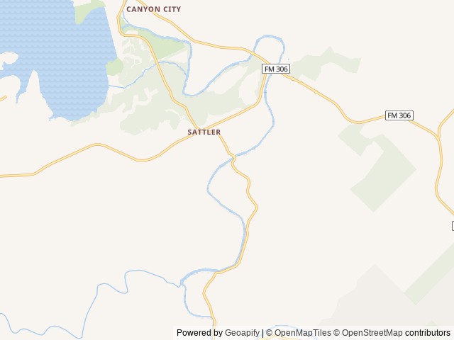 Map of Rio Guadalupe Resort location at New Braunfels, TX, United States