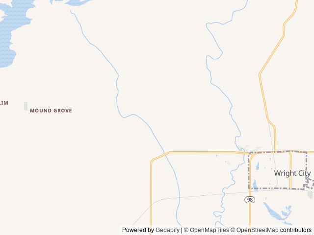 Map of Timber Town Campground location at Wright City, OK, United States