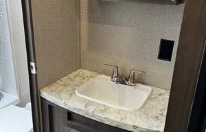 Spacious modern camper with ample sleeping options