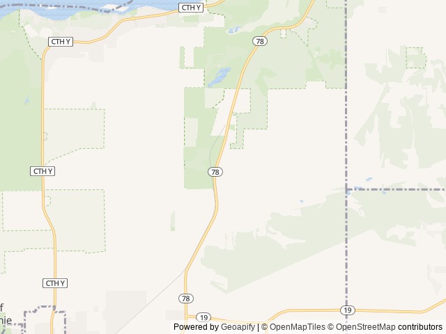Map of Cedar Hills Campground location at Mazomanie, WI, United States
