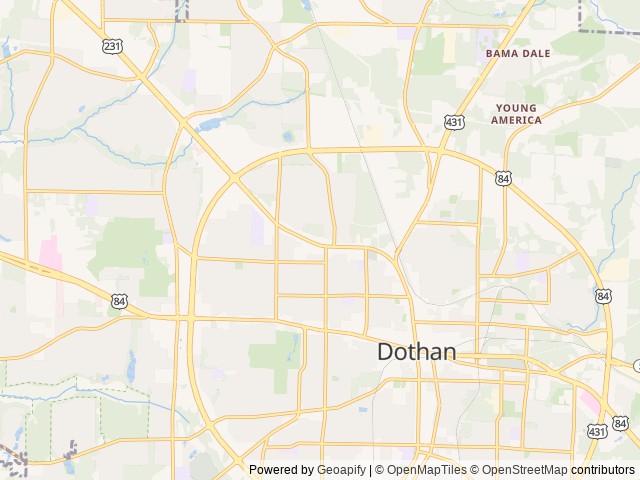 Map for 2022 Open Range 26bhs near Dothan, AL