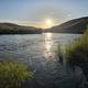 Sunset at the John Day Crossing Historic Site.