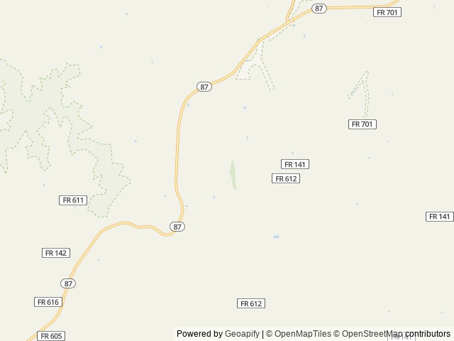 Map of Long Valley Group Campground location at Happy Jack, AZ, United States