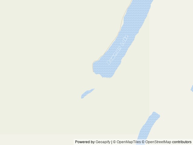 Map of Bowman Lake Campground location at West Glacier, MT, United States