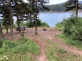 A photo of a campsite at Lakeside Campground on Lake Alva.