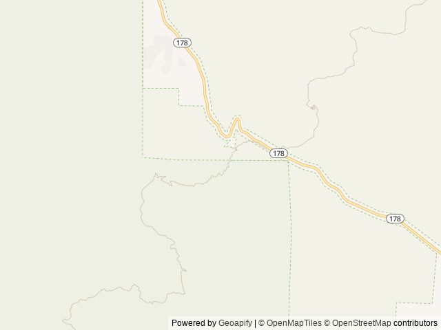 Map of Walker Pass Campground location at Bakersfield, CA, United States