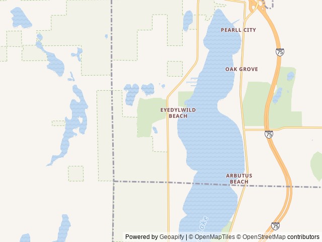 Map of Poppy's Family Campground location at Gaylord, MI, United States