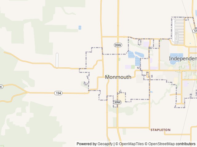 Map for Happy T@B Happy Wife near Monmouth, WA