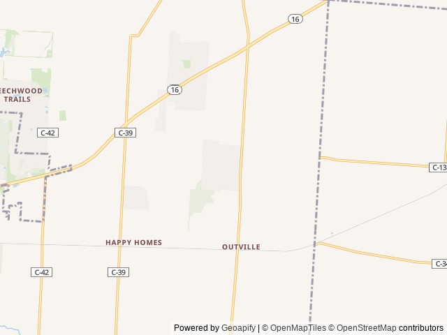 Map for 2017 Jayco Jay Flight 32BHDS near Granville, OH
