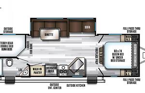 2019 Forest River RV Cherokee Alpha Wolf 26DBH-L