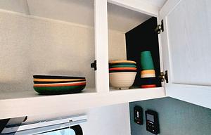 “The Cozy Nook Pet friendly RV Rental”.
