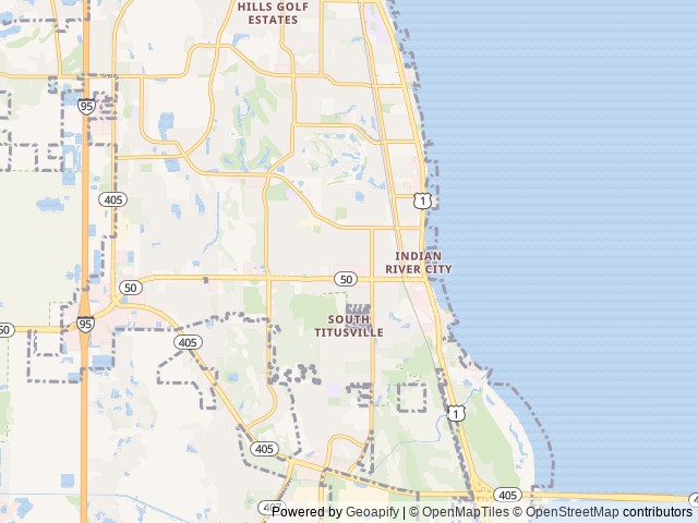 Map of Silver Breeze location at Titusville, FL, United States